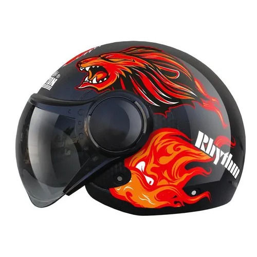 Atom Rhythum Motorcycle Open Face Helmet