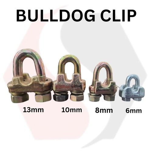 Durable Elevator Rope Zinc Alloy U Type Bulldog Clip