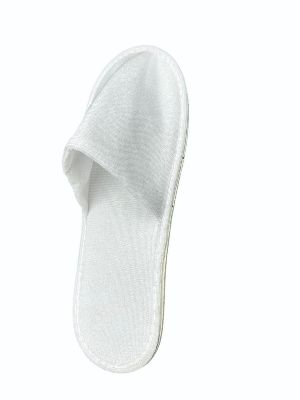 Skin Friendly White Disposable Hotel Slippers