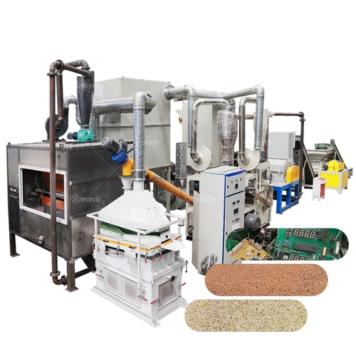 Circuit Board Recycling Production Line - 650x190x360 cm 150-1000 Kg/hr Capacity | Automatic Operation High Copper Recovery Rate Low Power Consumption PLC Controlled