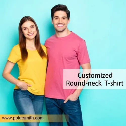 Round Neck Customized T Shirt