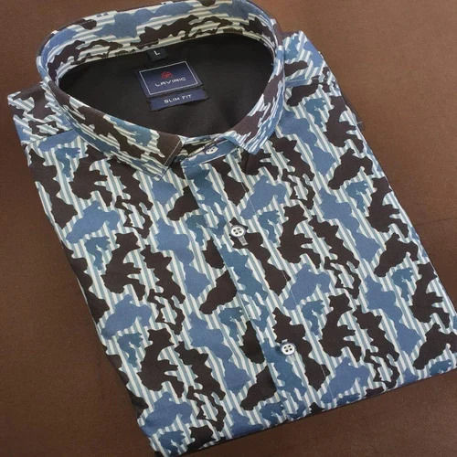 Mens Designer Cotton Party Wear Shirt