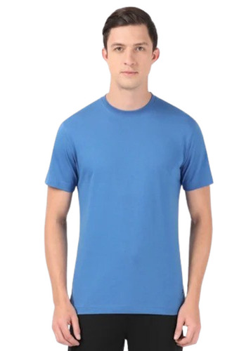 Medium Cotton Blue Corporate T-Shirt - Unisex, Regular Fit, Round Neck, Half Sleeves