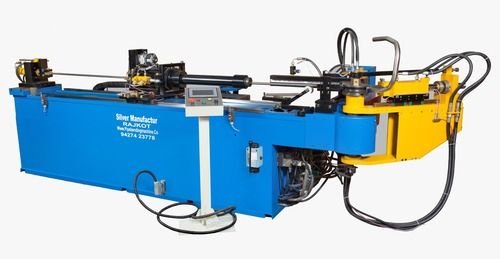 Cnc Pipe Bending Machine - Semi-Automatic, Electric Power Source, 13-15HP Motor, Paint Coated Finish, Blue Color | High Speed Performance