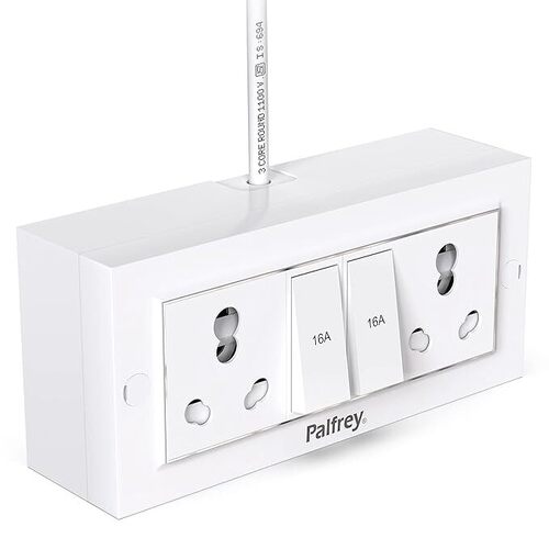 White Rectangular Electric Extension Board
