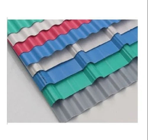 Rectangular Multicolor Galvanized Color Coated Roofing Sheet