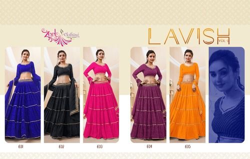 Party Wear Stylish Bandhani Lehenga Choli