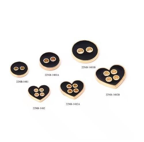 Rust Resistant 2 Holes 4-Hole Sew Metal Button