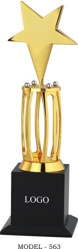 Golden Plated Metal Sports Cricket Trophies