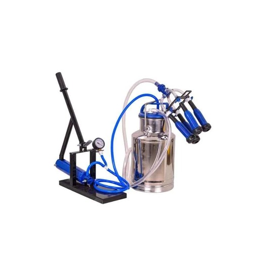 Milking Machine - Metal and Rubber Construction, Standard Size, Multicolor Design | Low Energy Consumption, High Efficiency, Water Cooling, Full Automatic Control