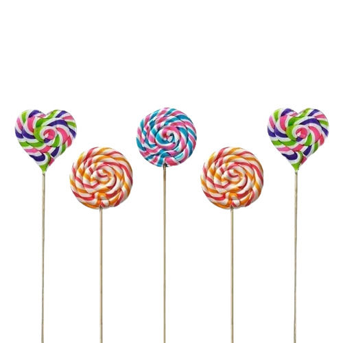 Round Multicolor Sweet and Tasty Candy Lollipop