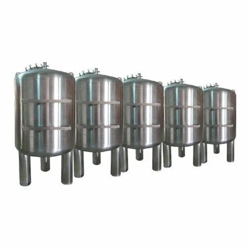 Round Stainless Steel Water Filter Tank