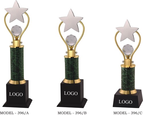 Brass Plain Star Metal Trophy for Corporate and Awards