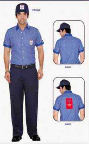 Daily Wear Regular Fit Half Sleeves Readymade HP Petrol Pump Uniform