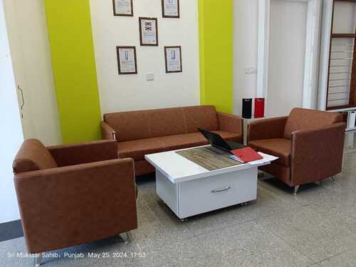 Modern Plain Design Sofa Set