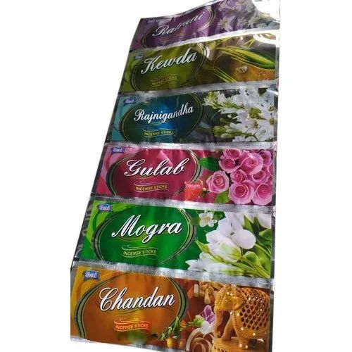 Eco Friendly Multi-Color Printed Incense Stick Packaging Pouch