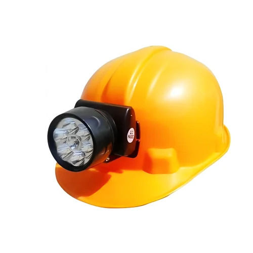 HDPE Yellow Led Light Safety Helmets