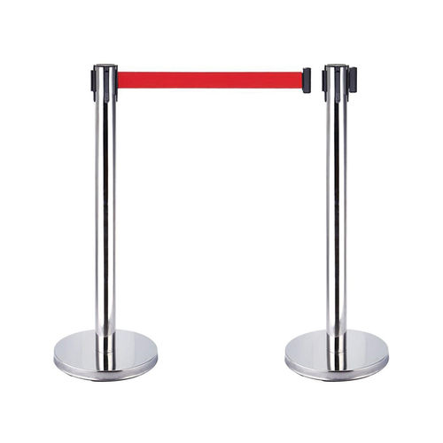 Rust Proof Durable Silver-Red Stainless Steel Queue Manager 