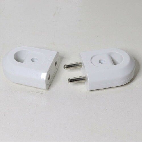 Long Lasting Durable White Two Pin Female Plug