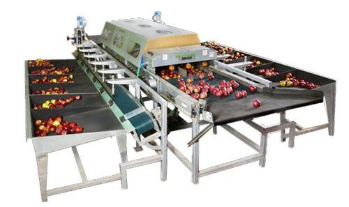 Floor Mounted Heavy-Duty High Efficiency Electrical Automatic Apple Grading Machine