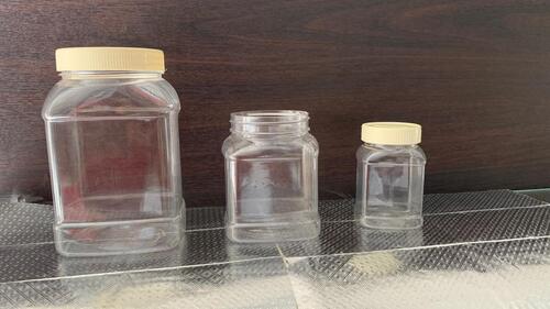 Transparent Plastic Jars - Color: White