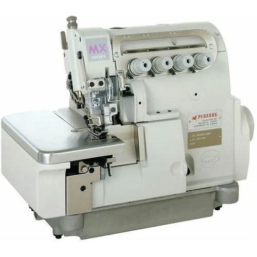 Over Lock Sewing Machine - 220V, 4000-5000 Stitch/Min Speed, Electric Operation, 2-5 Stitch Length, New Condition, ISI Certified | Pegasus MX3200, White Color, Suitable for Textile Industry