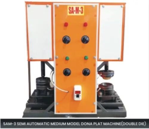 Semi Automatic Medium Model Dona Plate Making Machine