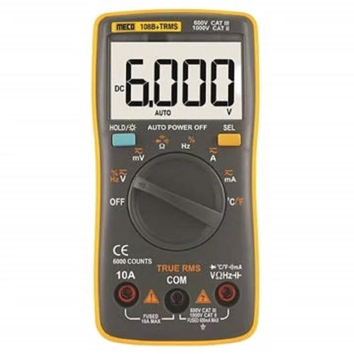 Meco 108B+ TRMS 3 5/6 TRMS Autoranging Digital Multimeter