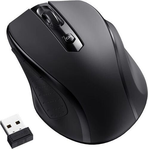 Plastic Computer Mouse for Desktop Color Black