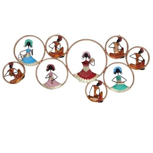 Decorative Nine Ring Dolls Musician Wall Art