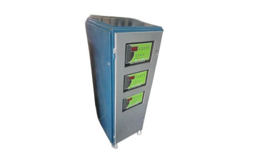 Digital Air Cooled Servo Stabilizer - 30 KVA Rated Capacity, 25 KVA Power | Three Phase, Digital Controller, 300-460V Input, 415V Output, 0-50Â°C Operating Temperature