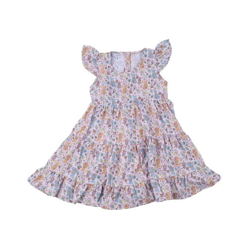 Printed Girls Party Wear Frock