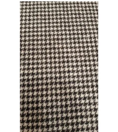 Grey Hounds Tooth Tweed Fabric For Garments Making Use