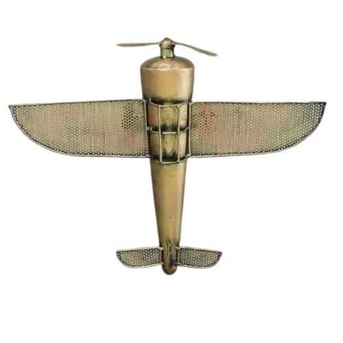 Metal Aeroplane For Wall Art