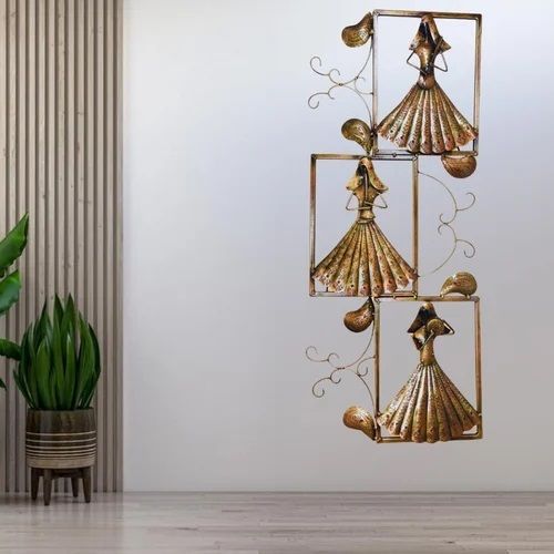 Metal Antique Kalbeliya Wall Art for decor