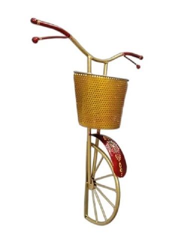 Metal Cycle Wall Decor With Basket