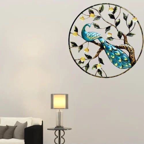 Decorative Metal Peacock Wall Art