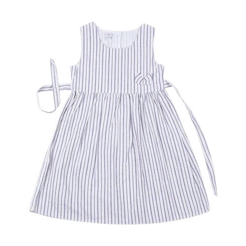 White Stripes Kids Girl Designer Frock