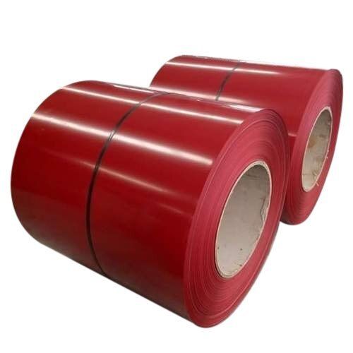 Color Coated Coils - Stainless Steel, Standard Size, Rigid Red | Easy to Install, High Strength, Solid Surface, Water and Corrosion Resistant