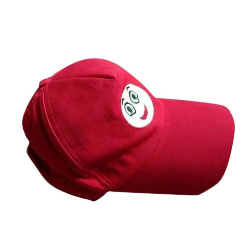 Cotton Casual Wear Red Caps For Men