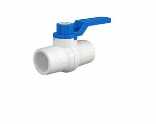 Plastic Ball Valves - Color: White