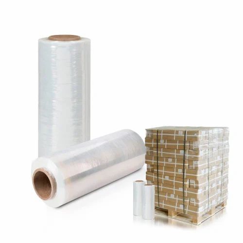Stretch Film Roll - Standard Size, Transparent Color | Cold & Moisture Resistant, Lightweight Design, Easy to Use