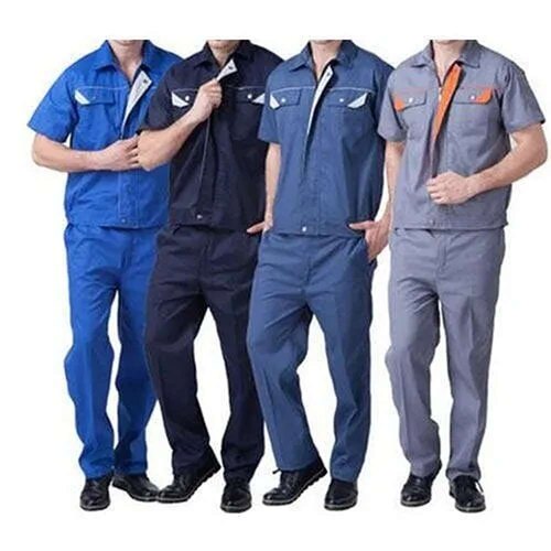 Industrial Uniform - 100% Cotton Medium Size All Colors Available - Light Weight Breathable Short Sleeves Classic Polo Shirt Customized Logo No Fade