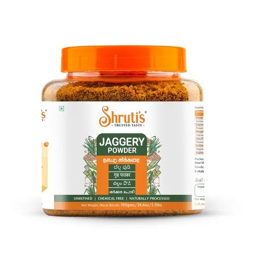 Jaggery Powder - 110-330 g/kg Moisture | Natural Sweetener, Caramel-like Flavor, Gluten Free, High in Protein, No Artificial Flavor, No Genetic Engineering