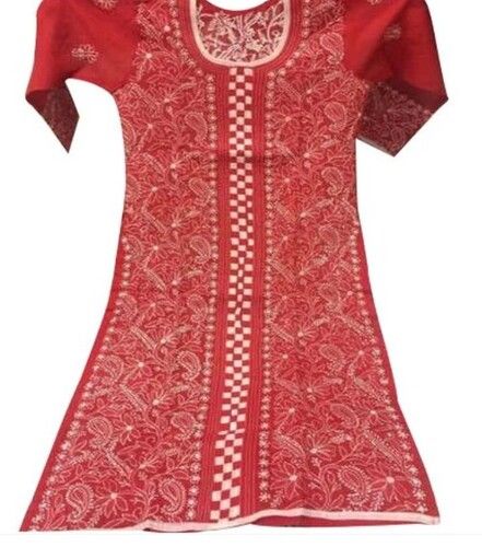 3/4th Sleeves Regular Fit Ladies Chikankari Suit