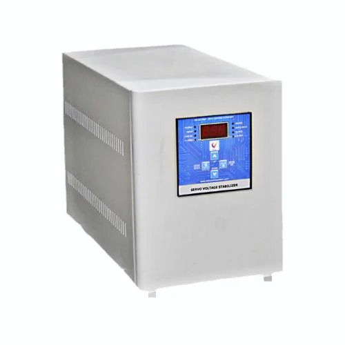 Servo Controlled Voltage Stabilizer - 2-2000 KVA Power Capacity, 380/400/415 VAC Output, 99% Efficiency, Three Phase Digital Voltage Stabilizer with Surge Protection