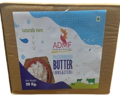 Unsalted White Butter - 100% Natural, 20 kg Carton | Raw Processing Type, 12 Months Shelf Life, Original Flavor, Unsalted, White Color