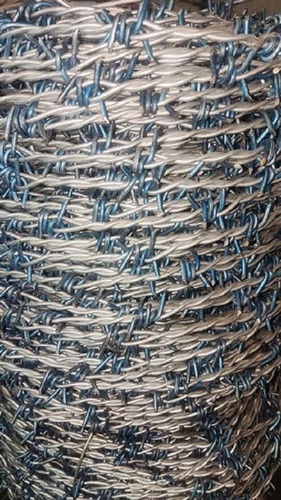 Galvanized Iron Barbed Wire - Rust Free, Durable Material | High Strength, Rodent Proof, Silver Color For Industrial Fencing