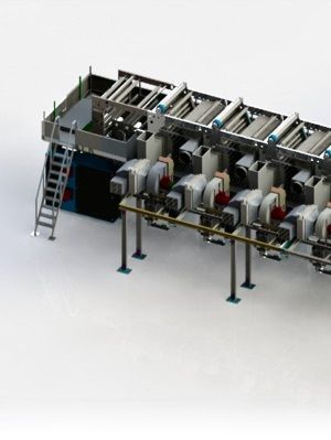 Industrial Multicolor Rotogravure Printing Machine