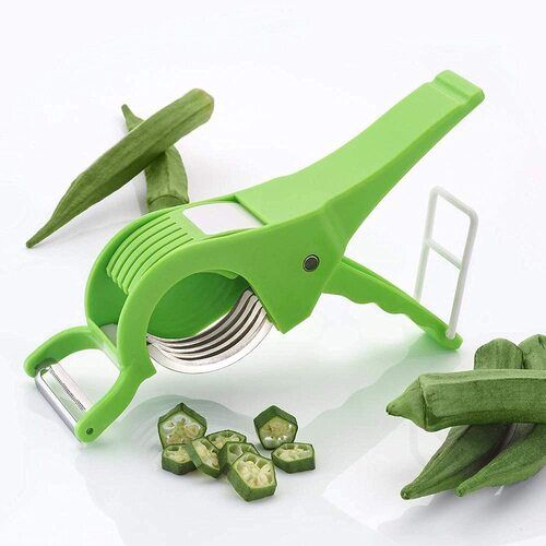 Manual 2 In 1 Veg Sharp Stainless Steel 5 Blade Cutter with Peeler